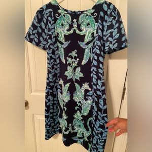 Lilly Pulitzer Scuba material dress size 12